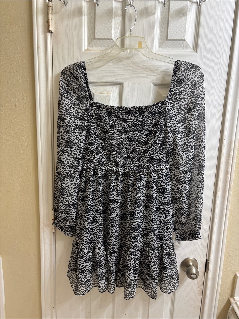 Reset by Jane long sleeve square neck dress. NWT